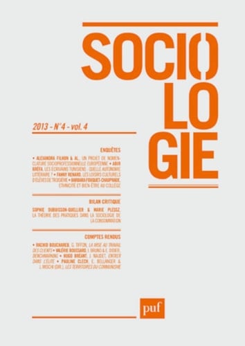 Sociologie Volume 4 N° 4/2013