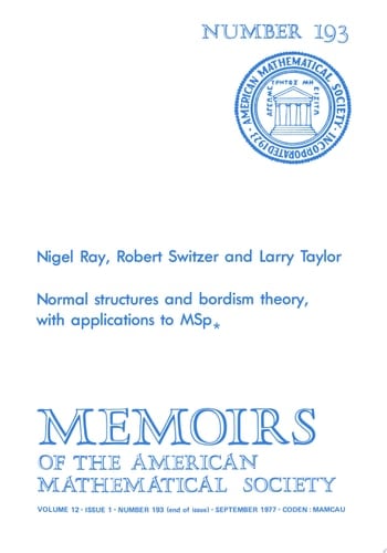 Normal Structures and Bordism Theory, with Applications to $MSp_\ast $