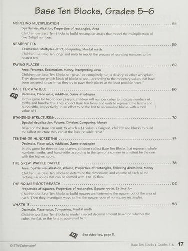 The SuperSource: Base Ten Blocks 5-6