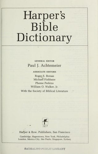 Bible Dictionary