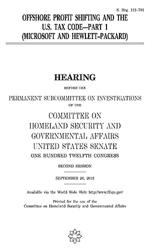 Offshore Profit Shifting and the U. S. Tax Code. Part 1 (Microsoft and Hewlett-Packard)