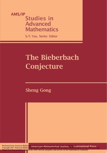 The Bieberbach Conjecture