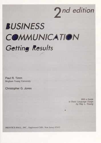 Business Communication: Getting Results