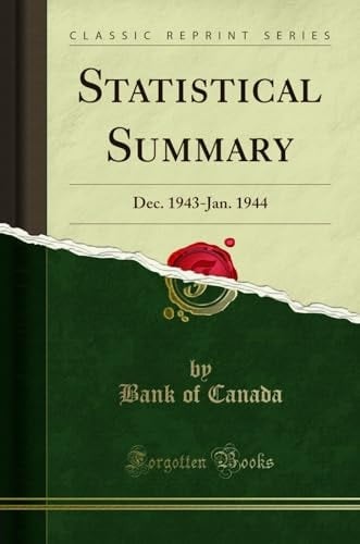 Statistical Summary Dec. 1943-Jan. 1944 (Classic Reprint)