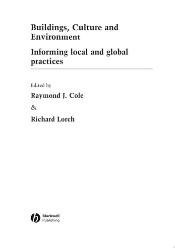 Buildings, Culture and Environment