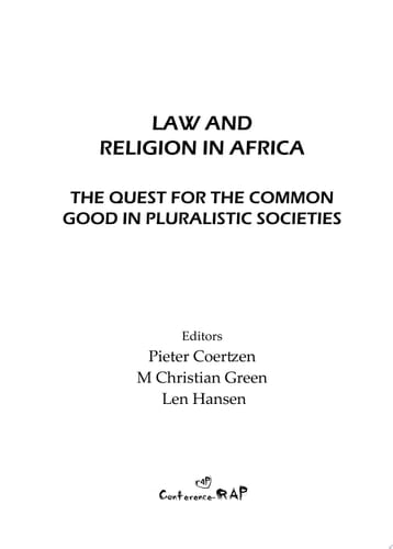 Law and Religion in Africa