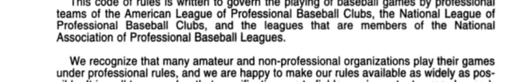 Official Baseball Rules (1999 Edition)