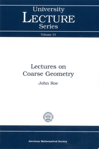 Lectures on Coarse Geometry