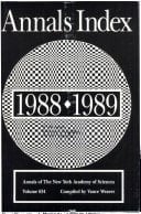 Annals Index, 1988/1989