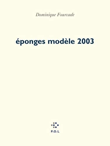 Eponges modèle 2003