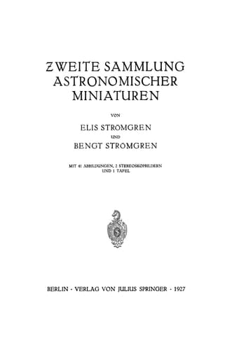 Zweite Sammlung Astronomischer Miniaturen (German Edition)