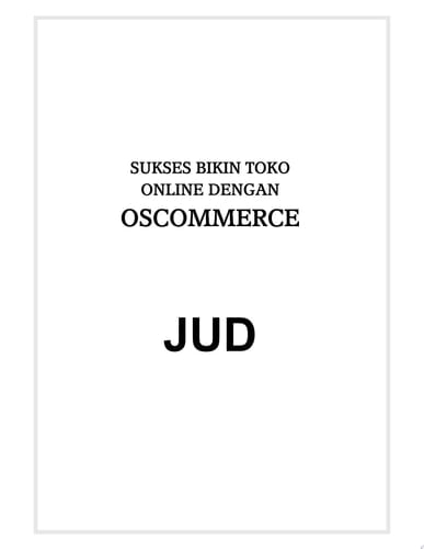 Sukses Bikin Toko Online dengan osCommerce