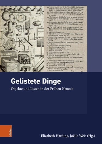 Gelistete Dinge Objekte und Listen in der Frühen Neuzeit