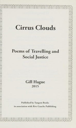 Cirrus Clouds Poems of Travelling and Social Justice