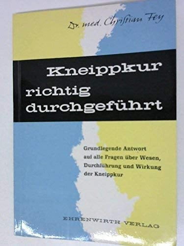 Kneippkur richtig durchgeführt
