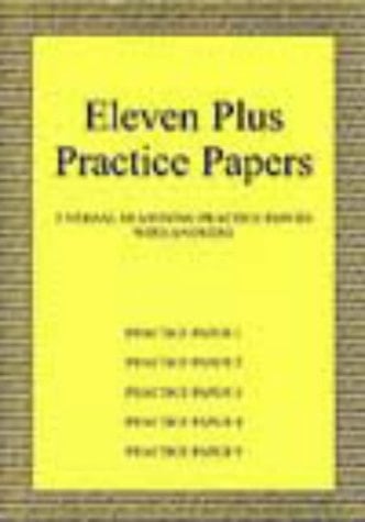 Eleven Plus Practice Papers Verbal Reasoning