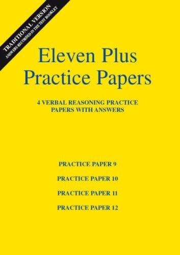 Eleven Plus Verbal Reasoning Practice Papers 9 to 12