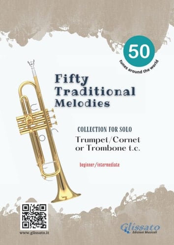 Easy Trumpet book | 50 Traditional melodies: beginner / intermediate