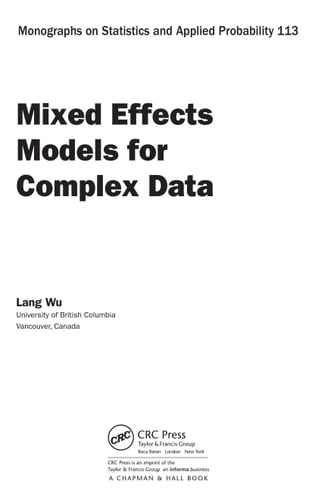 Mixed Effects Models for Complex Data