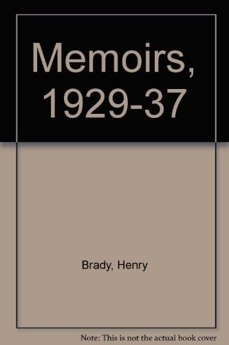 Memoirs, 1929-1937