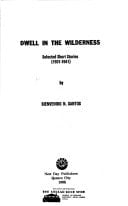Dwell in the wilderness: Selected short stories (1931-1941)