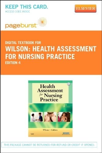Health Assessment for Nursing Practice Pageburst Retail