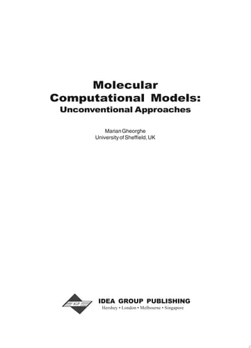 Molecular Computational Models Unconventional Approaches