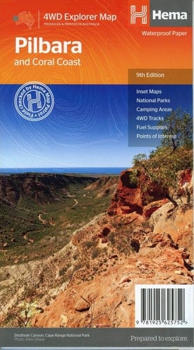 Pilbara and Coral Coast Map