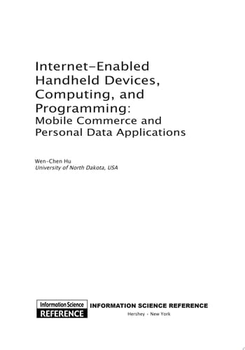 Internet-Enabled Handheld Devices, Computing, and Programming