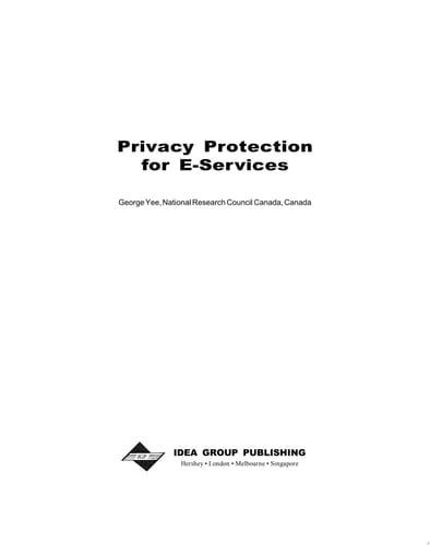Privacy Protection for E-Services
