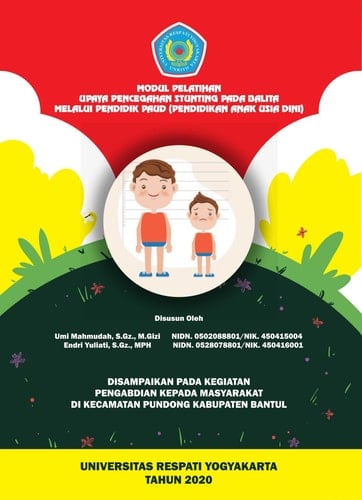 Modul Pelatihan Upaya Pencegahan Stunting pada Balita Melalui Pendidik PAUD (Pendidikan Anak Usia Dini)