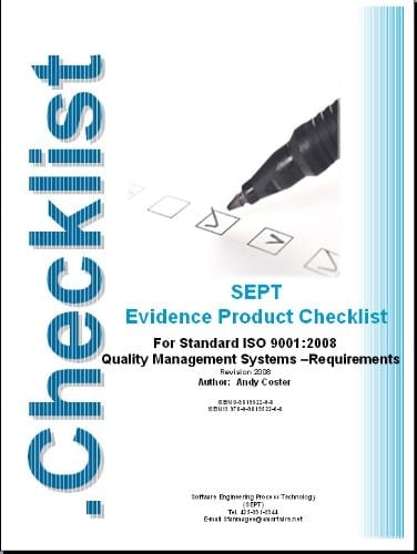 Checklist for ISO 9001-2008 Standard Quality Management - Requirements