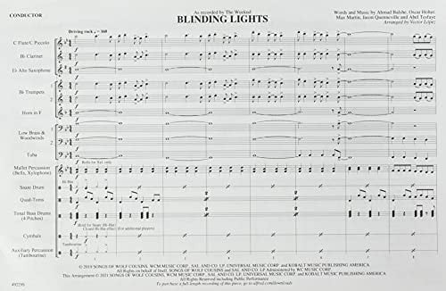 Blinding Lights Conductor Score