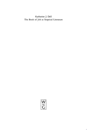 The Book of Job as Sceptical Literature