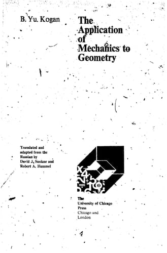 The Application of Mechanics to Geometry