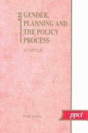 Gender, Planning, and the Policy Process (Policy, Planning, and Critical Theory)