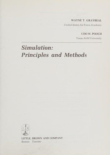 Simulation, Principles and Methods