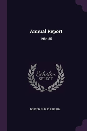 Annual Report 1984-85