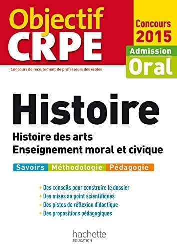 Histoire, histoire des arts, enseignement moral et civique Oral admission