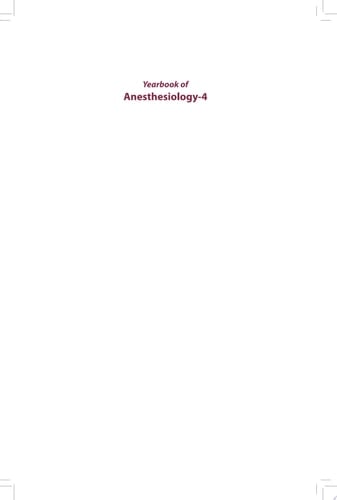 Yearbook of Anesthesiology-4