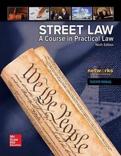 Street Law A Course in Practical Law -Teacher Manual