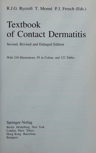 Textbook of Contact Dermatitis
