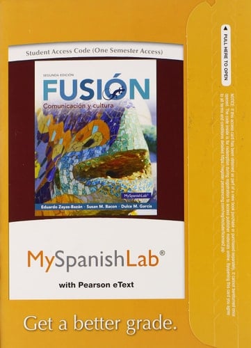 Fusion Myspanishlab With Pearson Etext Access Card (One Semester Access)