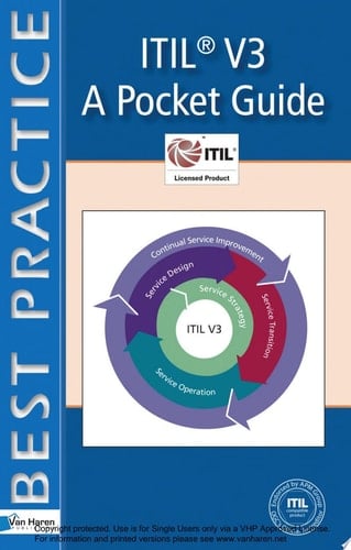 ITIL® V3 - A Pocket Guide