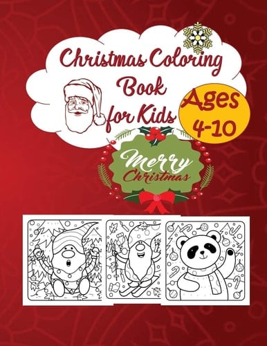 Christmas Coloring Book for Kids 4-10