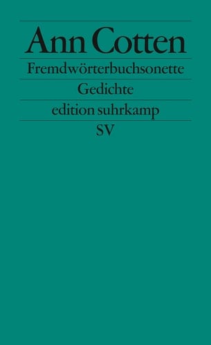 Fremdwörterbuchsonette: Gedichte