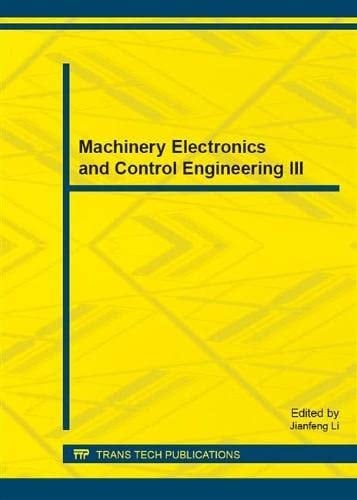 Machinery Electronics and Control Engineering III