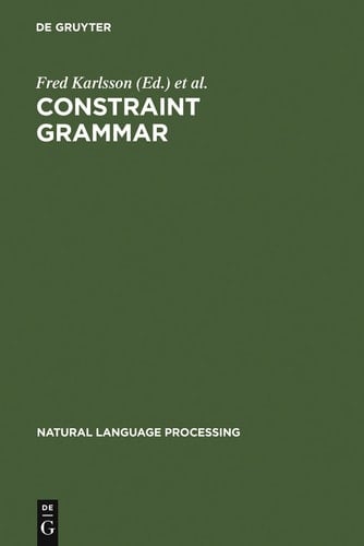 Constraint Grammar A Language-Independent System for Parsing Unrestricted Text