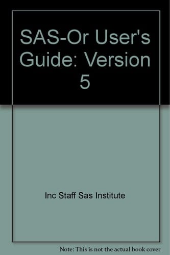 SAS/OR User's Guide