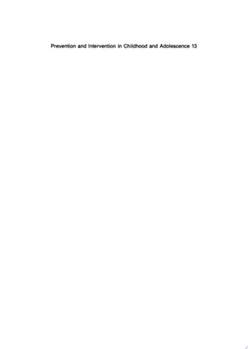 Adolescence, Careers and Cultures